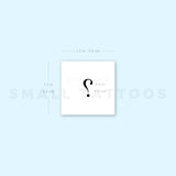 Question Mark Temporary Tattoo (Set of 3)