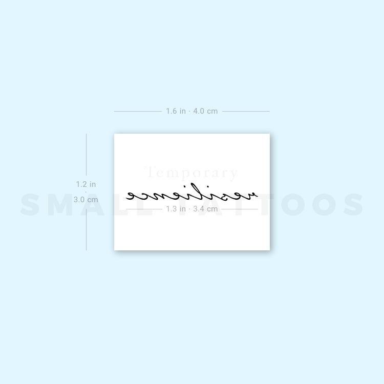 Resilience Temporary Tattoo (Set of 3)