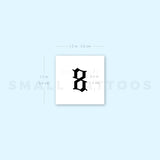 Old English Number 8 Temporary Tattoo (Set of 3)