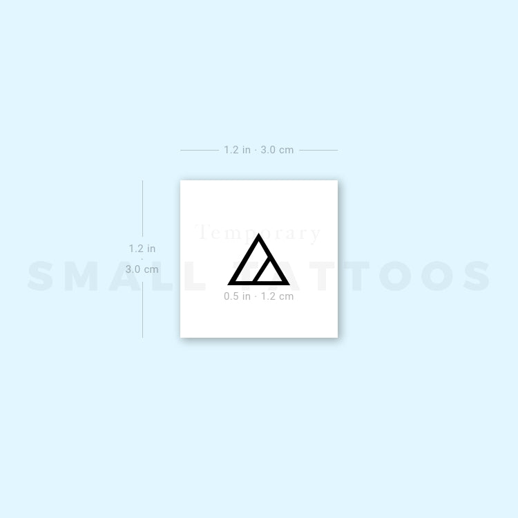 Transform Symbol Temporary Tattoo (Set of 3) Small Tattoos