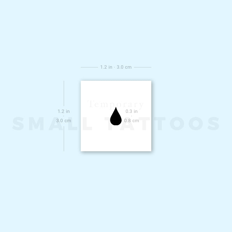 Water Drop Temporary Tattoo (Set of 3)
