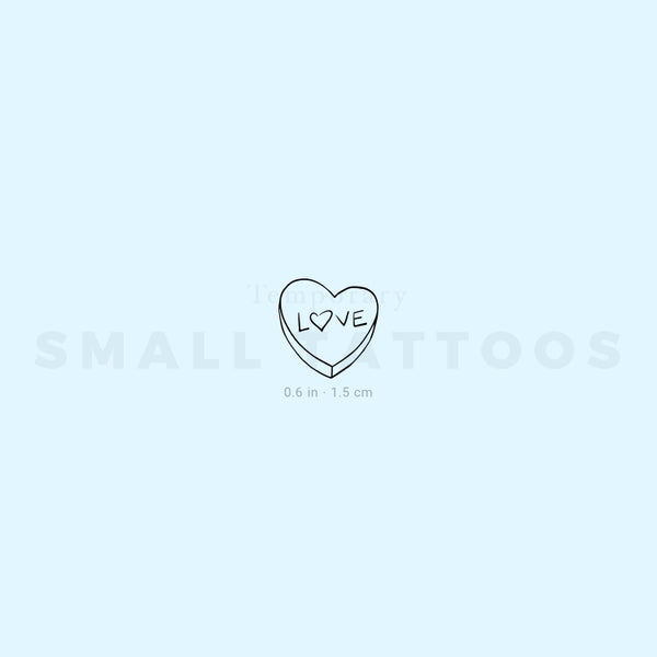Love Sweetheart Temporary Tattoo (Set of 3)