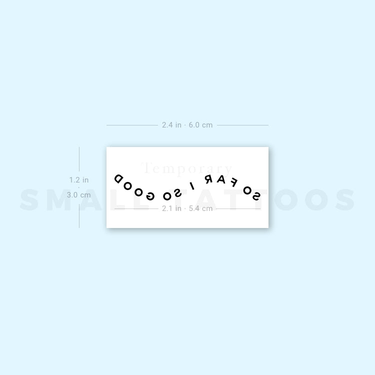 So Far So Good Temporary Tattoo (Set of 3)