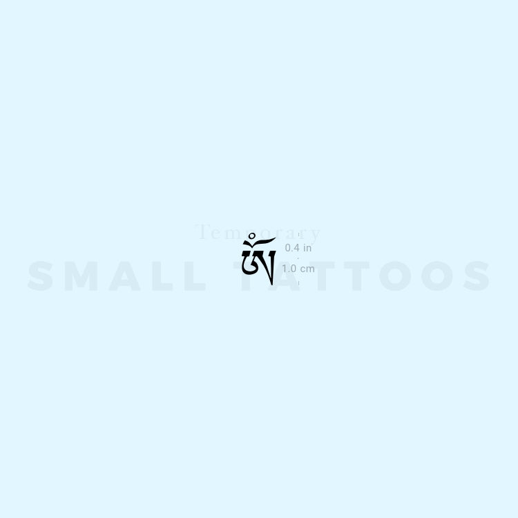 Tibetan Om Temporary Tattoo (Set of 3)