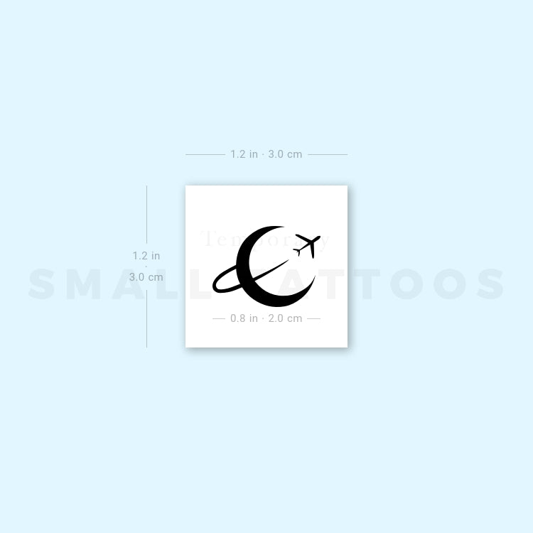 Around The Moon Temporary Tattoo (Set of 3)