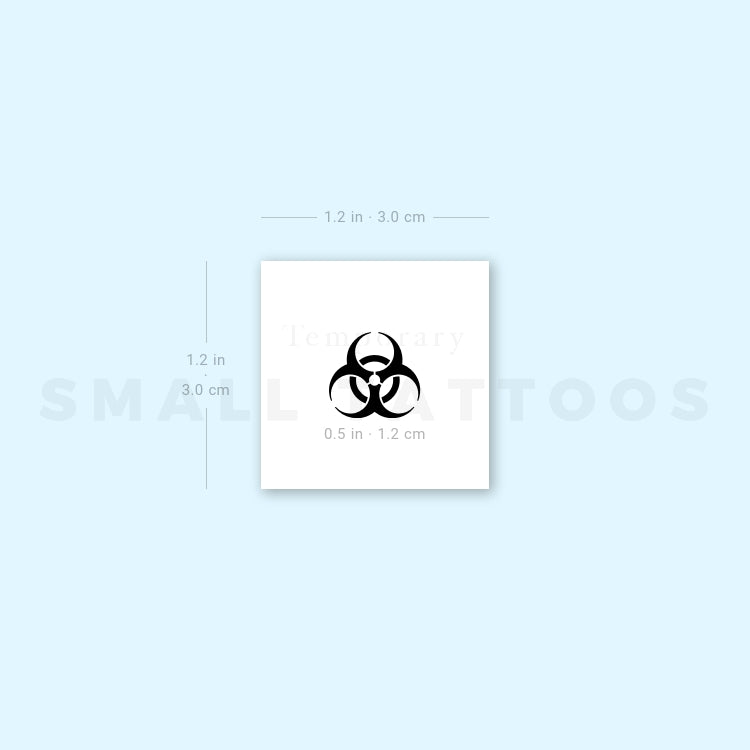Biohazard Temporary Tattoo (Set of 3)