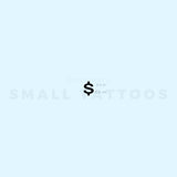 S Dollar Sign Temporary Tattoo (Set of 3)