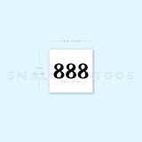888 Angel Number Temporary Tattoo (Set of 3)