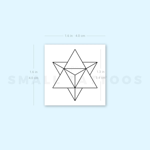 Merkaba Temporary Tattoo (Set of 3)