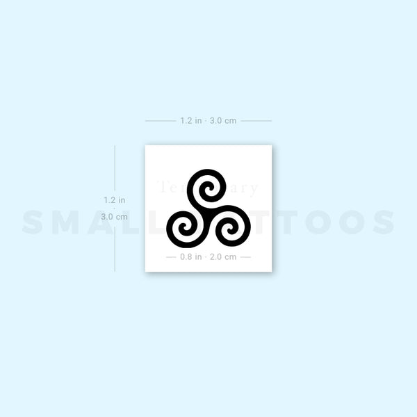 Triskele Temporary Tattoo (Set of 3)