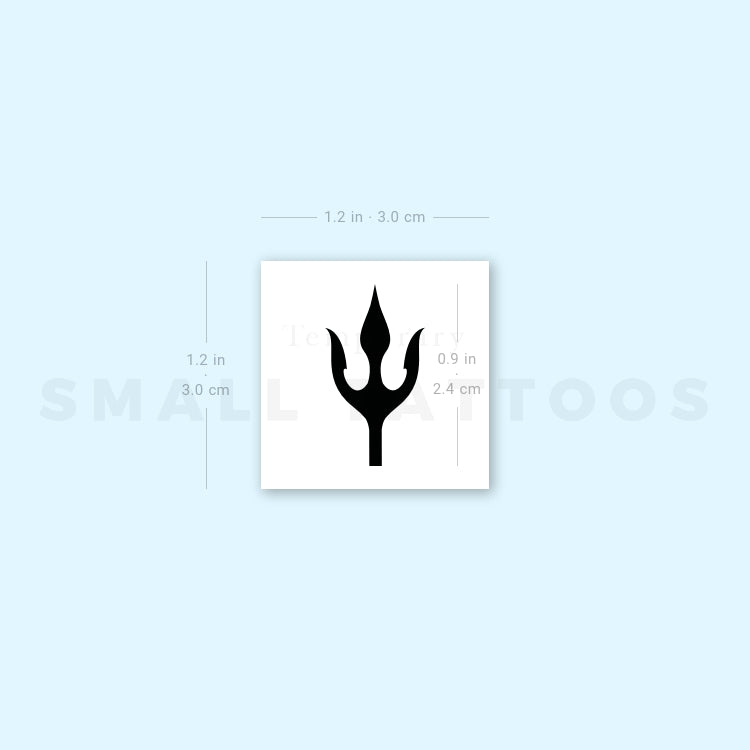 Trident Temporary Tattoo (Set of 3)