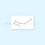 Small Dipper Constellation Temporary Tattoo (Set of 3)