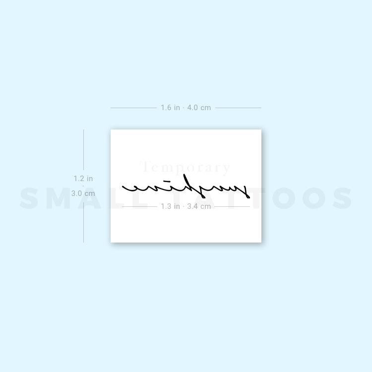 Handwritten Font Sunshine Temporary Tattoo (Set of 3)