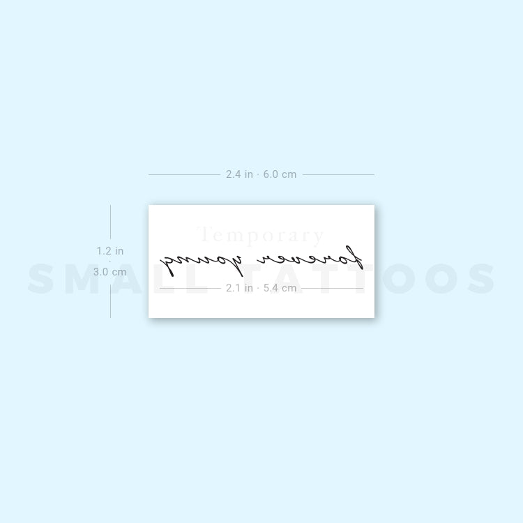 Forever Young Temporary Tattoo (Set of 3)