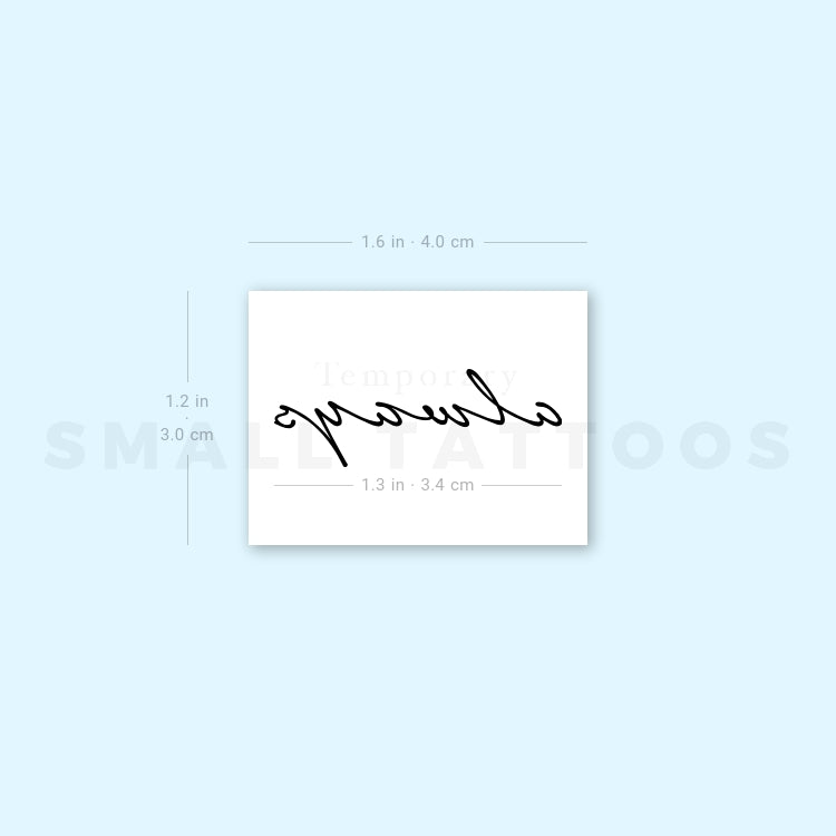 Always Temporary Tattoo (Set of 3)