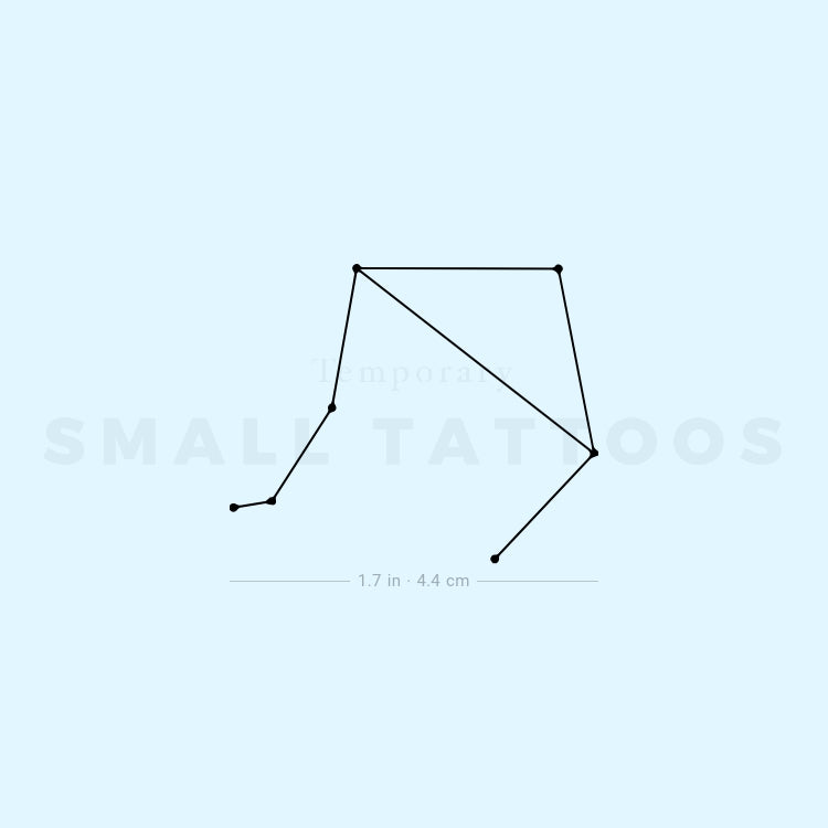 Libra Constellation Temporary Tattoo (Set of 3)