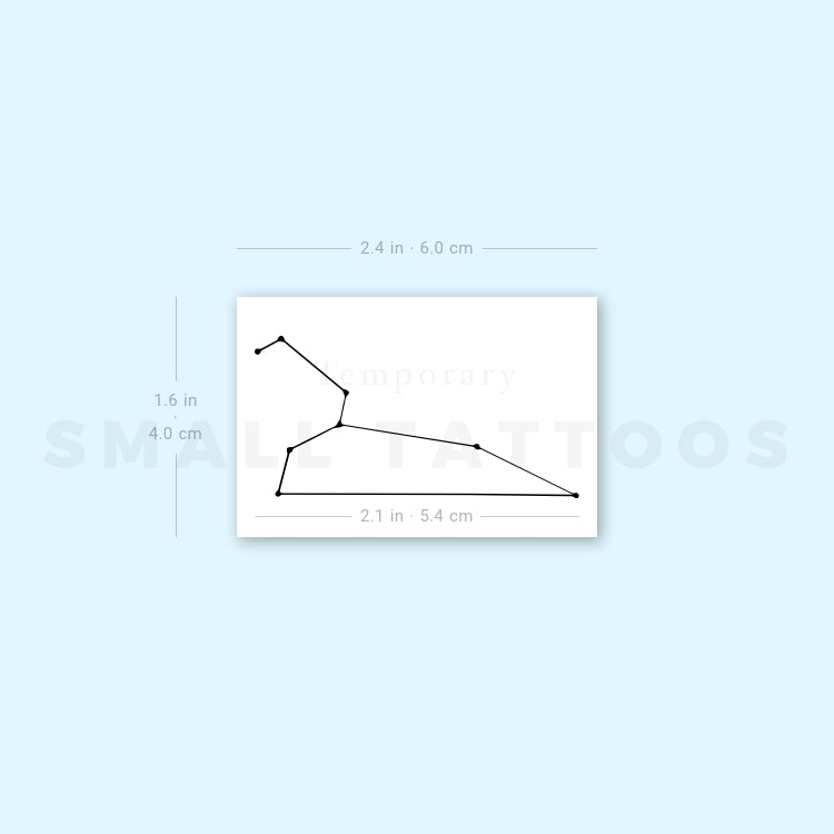 Leo Constellation Temporary Tattoo (Set of 3)