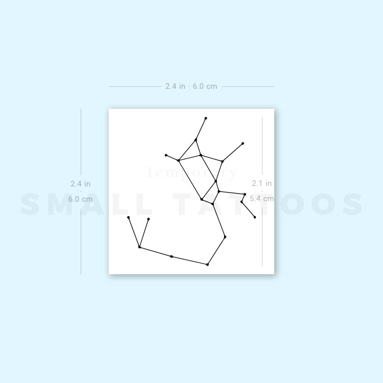 Sagittarius Constellation Temporary Tattoo (Set of 3)
