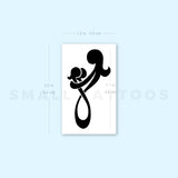 Infinity Mother, Daughter and Son Symbol Temporary Tattoo