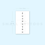 Lucky You Temporary Tattoo (Set of 3)