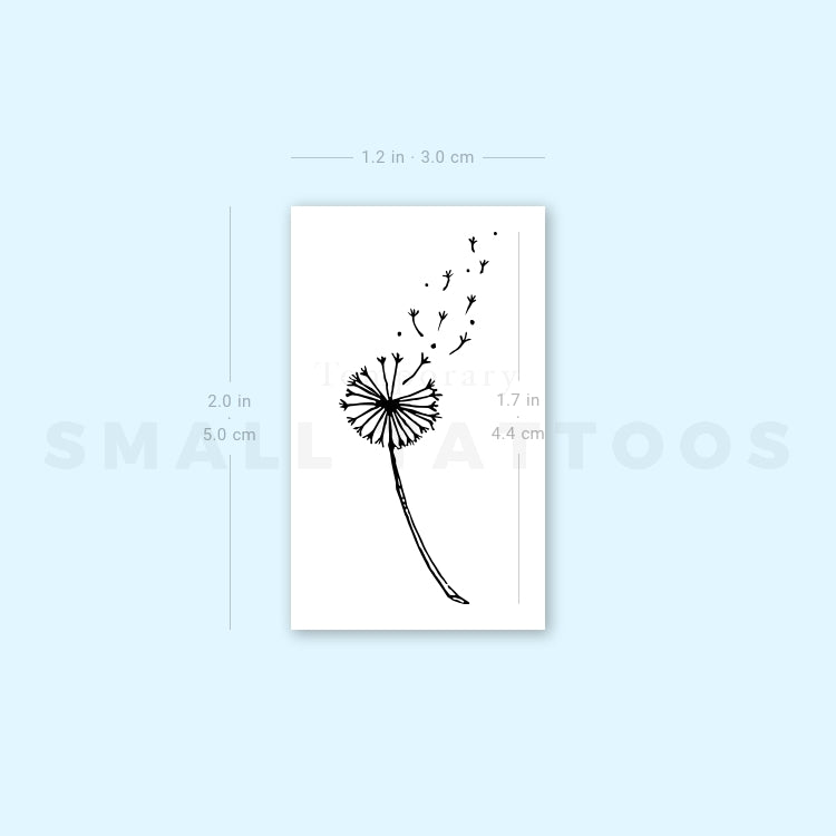 Dandelion Temporary Tattoo - Set of 3