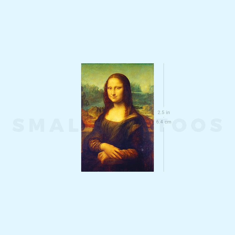 Tatuaje temporal de la Mona Lisa (juego de 3)