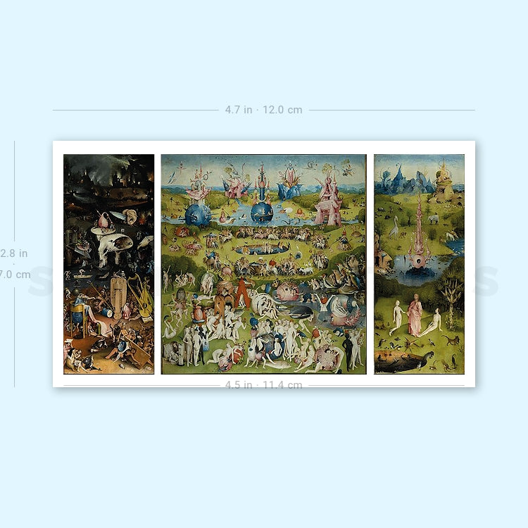 Bosch's The Garden of Earthly Delights Temporary Tattoo (Set of 3)
