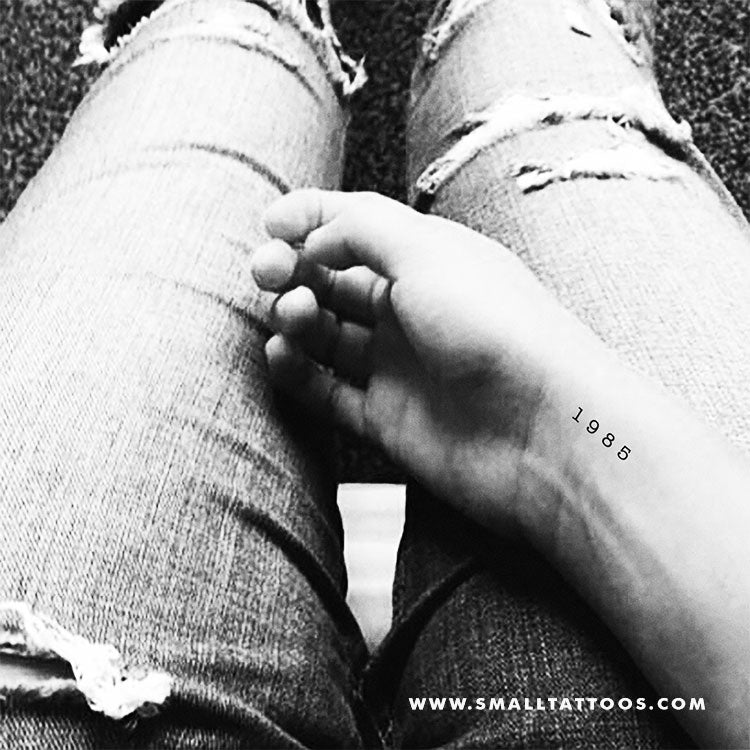 1985 Birth Year Temporary Tattoo (Set of 3)