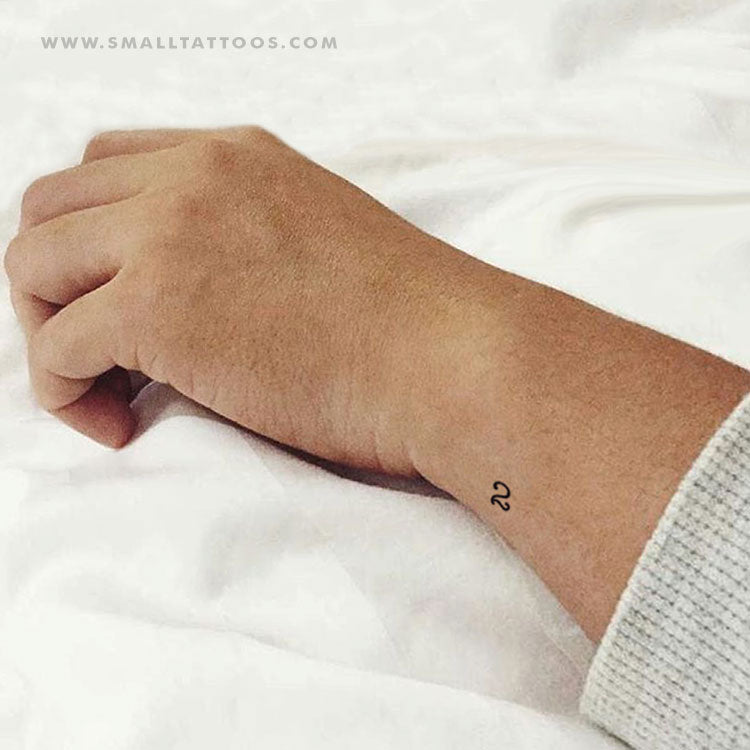 0-9 Number Temporary Tattoo (Set of 3)