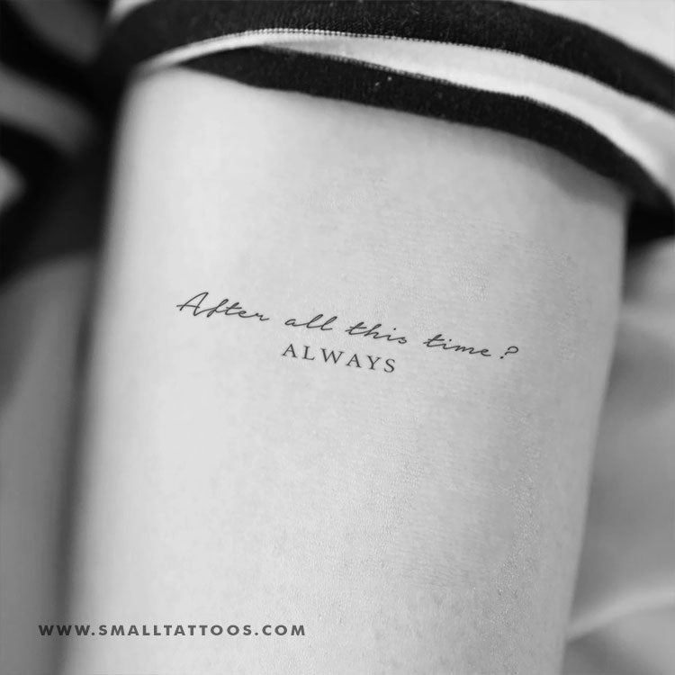 After All This Time? Always Temporary Tattoo (Set of 3)