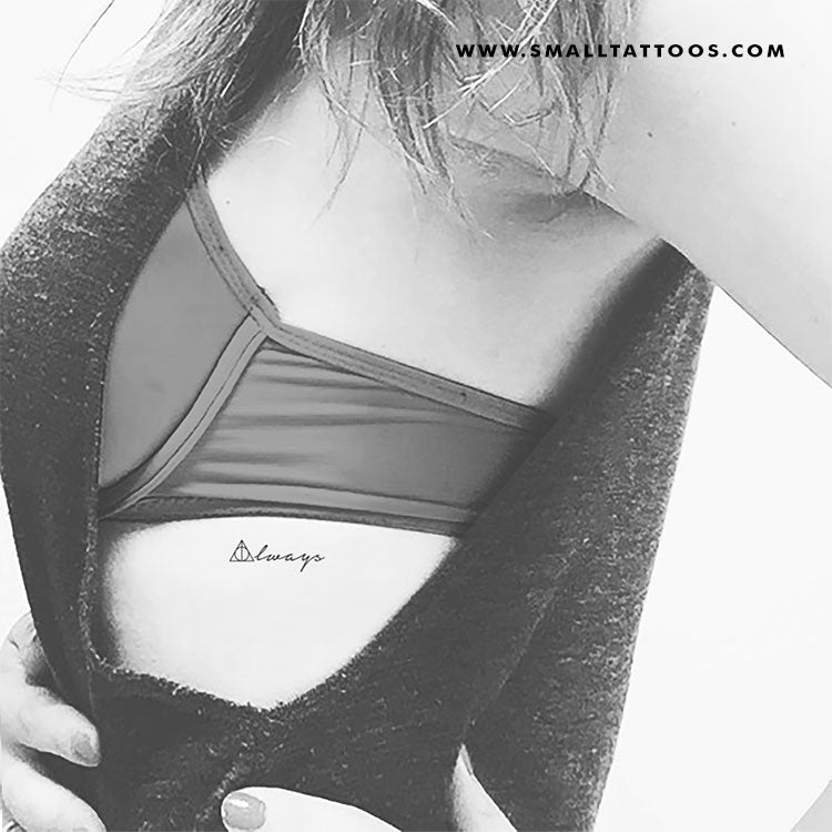Tatuaje temporal Always + Deathly Hallows (juego de 3)