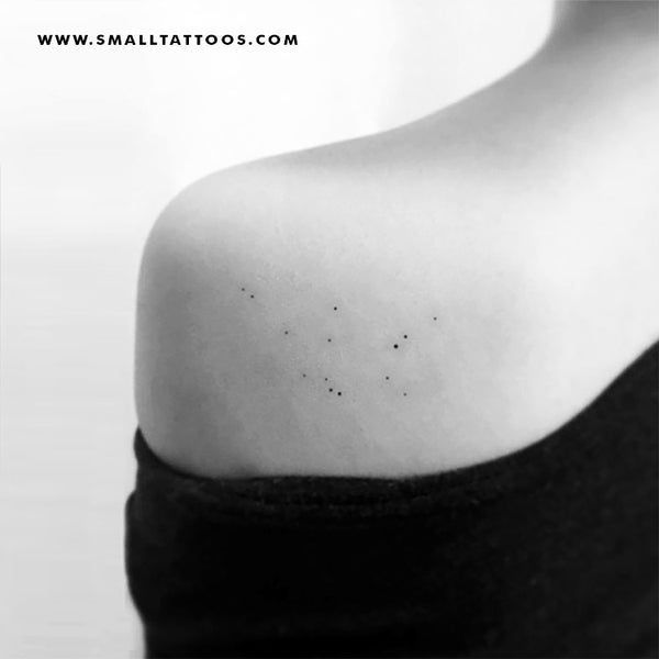 Minimalist Aquarius Constellation Temporary Tattoo (Set of 3)