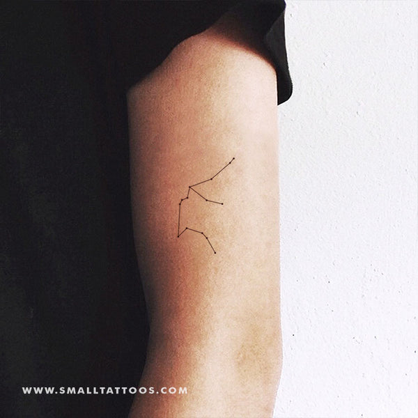 Aquarius Constellation Temporary Tattoo (Set of 3)