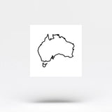 Australia Map Temporary Tattoo (Set of 3)