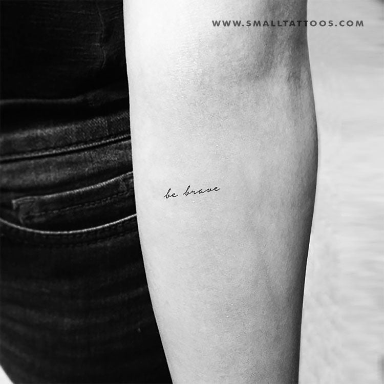 Be Brave Temporary Tattoo (Set of 3)