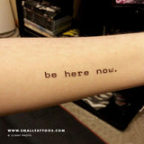 Be Here Now Temporary Tattoo (Set of 3)