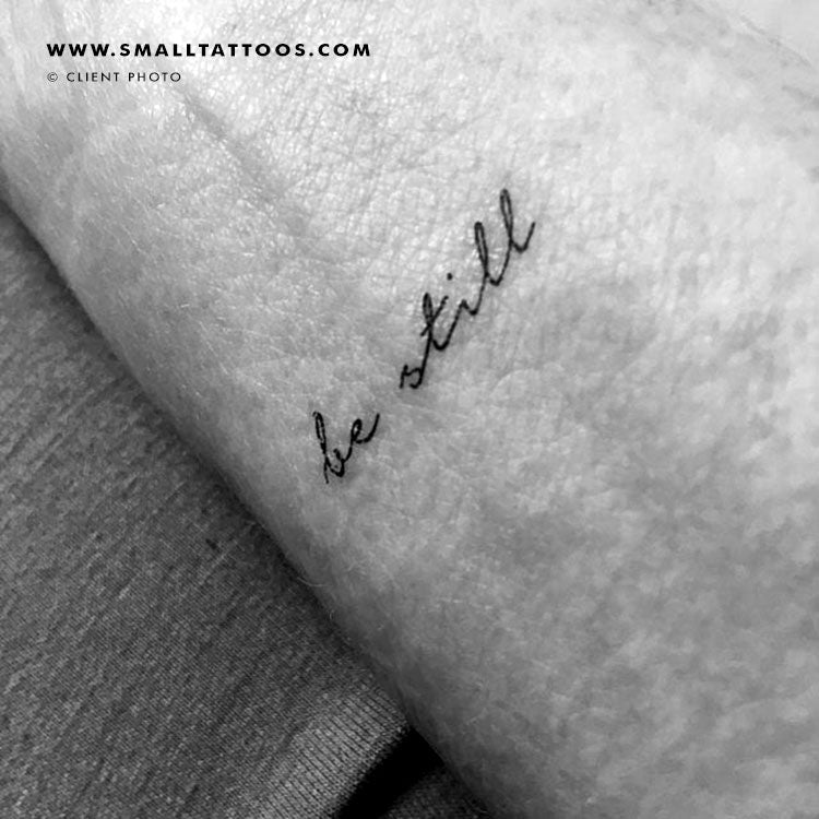 Tatuaje temporal "Be Still" (juego de 3)