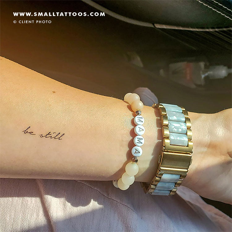 Tatuaje temporal "Be Still" (juego de 3)