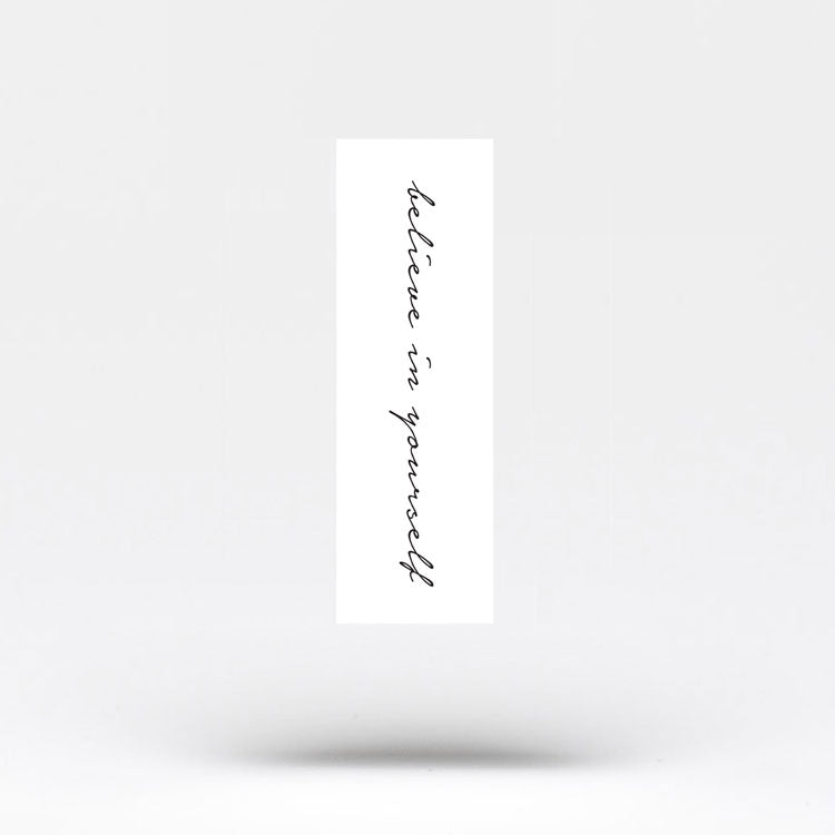 Believe In Yourself Temporary Tattoo (Set of 3)