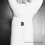 Bitcoin Symbol Temporary Tattoo (Set of 3)