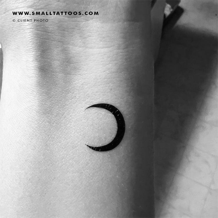 Crescent Moon Temporary Tattoo (Set of 3)