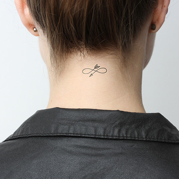 Tatuaje temporal de flecha infinita (juego de 3)