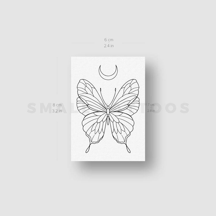 Tatuaje temporal de mariposa de 1991.ink (juego de 3)