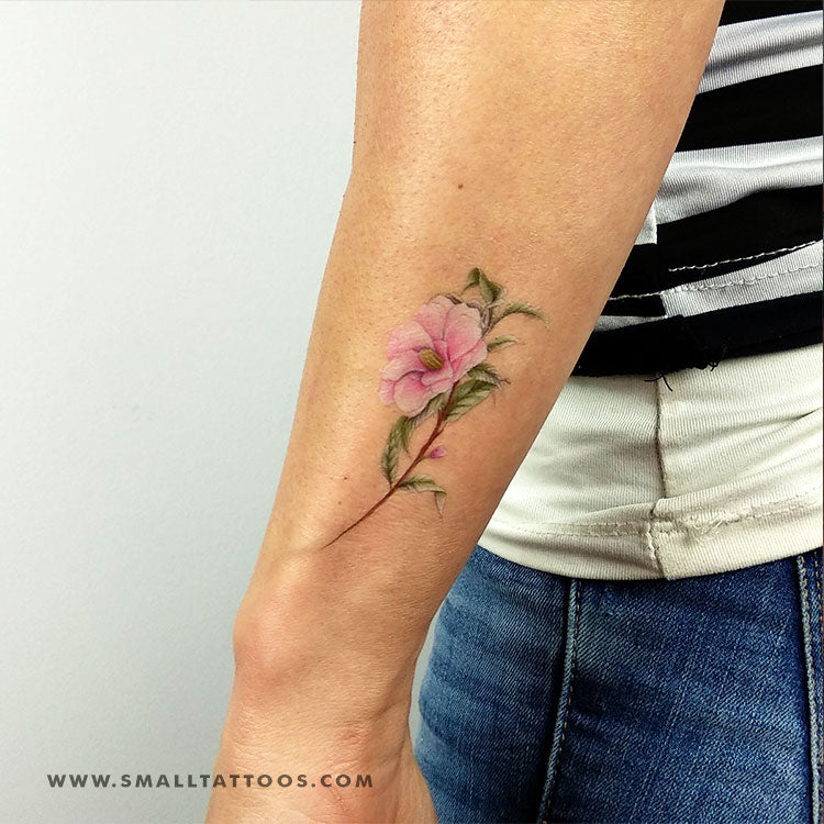 Camellia Temporary Tattoo by Mini Lau (Set of 3)