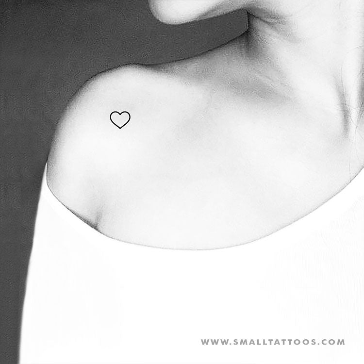 Tatuaje temporal de corazón pequeño (juego de 3)
