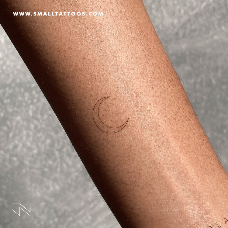 Tatuaje temporal de luna creciente tipo II de Jakenowicz (juego de 3)