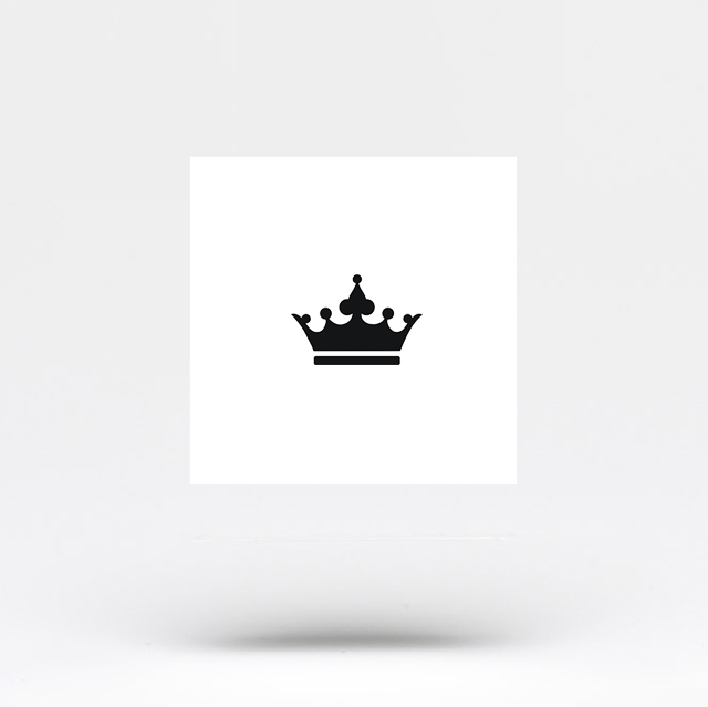 Black Crown Temporary Tattoo (Set of 3)