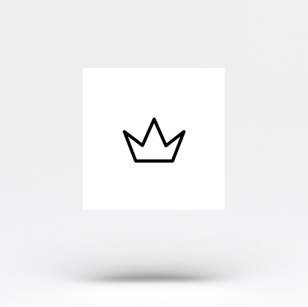 Small Crown Temporary Tattoo (Set of 3)