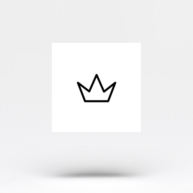 Small Crown Temporary Tattoo (Set of 3)