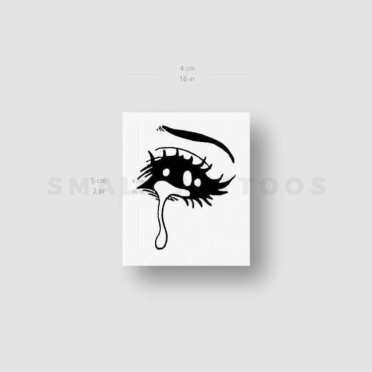 Crying Eye Temporary Tattoo by Tukoi (Set of 3)
